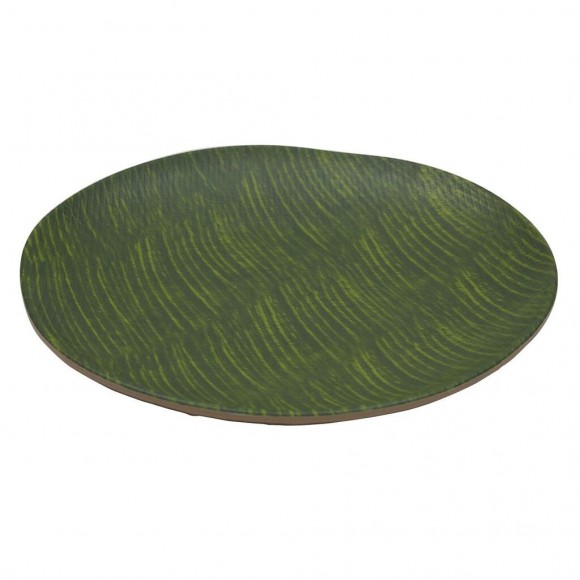 Блюдо 26*3,5 см круглое Green Banana Leaf пластик меламин , RIC - 81290138