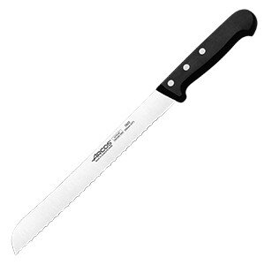 Нож для хлеба «Универсал»;сталь нерж.,полиоксиметилен;,L=375/250,B=27мм;черный,металлич. COM- 4070589
