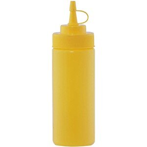 Емкость для соусов;пластик;0,69л;D=65,H=255мм;желт. COM- 4141414