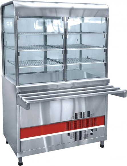 Прилавок-витрина холодильный Абат ПВВ(Н)-70КМ-С-01-НШ, MAG - 33075