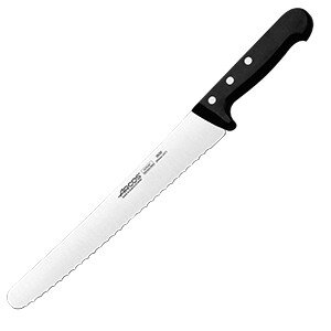 Нож для хлеба «Универсал»;сталь нерж.,полиоксиметилен;,L=380/250,B=39мм;черный,металлич. COM- 4072018