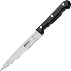 Нож кухонный универсальный;металл,пластик;,L=28/15,B=1см;металлич.,черный COM- 4071878