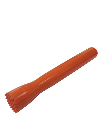 Мадлер АБС-пластик 21 см. оранжевый, поверхность решетка MG /1/