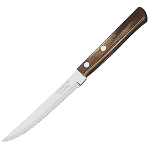 Нож д/стейка с дерев.ручкой;сталь нерж.,дерево;,L=210/110,B=15мм COM- 3114103