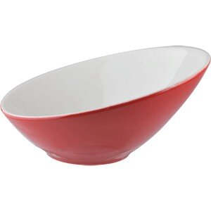 Салатник «Фиренза ред»;фарфор;335мл;D=180,H=85мм;красный,белый COM- 3030935