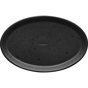 Тарелка «Оникс» овальная;керамика;,L=25,B=16,5см;черный COM- 3013325