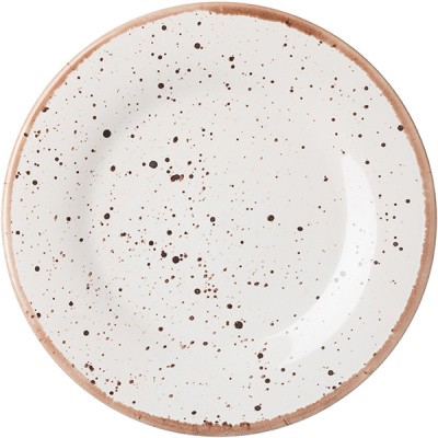 Тарелка мелкая «Пунто Бьянка»;фарфор;200мл;D=20,H=2см;белый,черный COM- 03013287