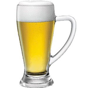 кружка bormioli rocco для пива «бавьера»;стекло;350мл;d=75/70,h=160,b=125мм;прозр., qg133430met021990