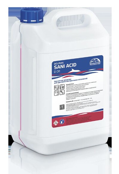 Набор средств, моющее для сантехники и туалетов 5 л. Dolphin Sani Acid /3/ , (3 ШТ в упаковке), MAG - 50450