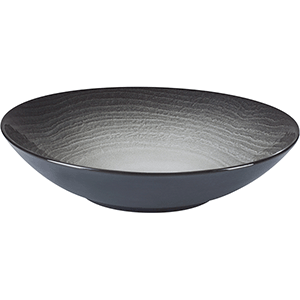 Тарелка глубокая «Свелл»;керамика;D=24см;черный COM- 3013623