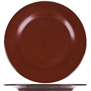 Тарелка «Шоколад» мелкая;фарфор;D=24,H=2см;тем.корич. COM- 3012957