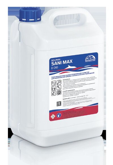 Набор средств, моющее для сантехники и туалетов 5 л. Dolphin Sani Max /3/ , (3 ШТ в упаковке), MAG - 50448
