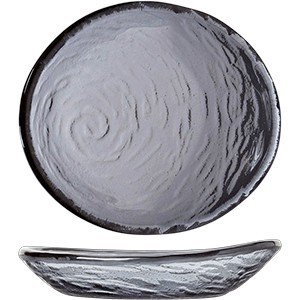 Салатник «Скейп гласс» дымчатый;стекло;,L=12,5см;серый COM- 3032134
