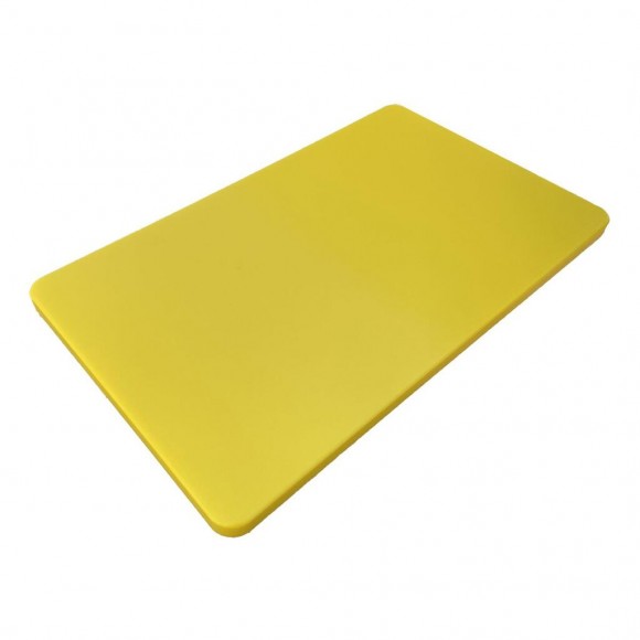 Доска разделочная 500*350*18 мм желтая пластик , RIC - 81249845