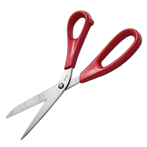 Ножницы;сталь нерж.,пластик;,H=1,L=25,B=11см;металлич.,красный COM- 9100223