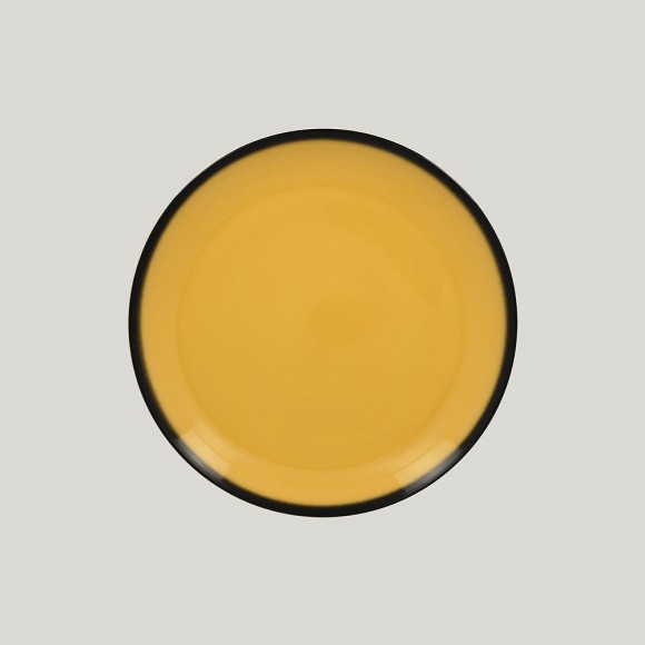 Тарелка круглая RAK Porcelain LEA Yellow 27 см (желтый цвет), RIC - 81223398