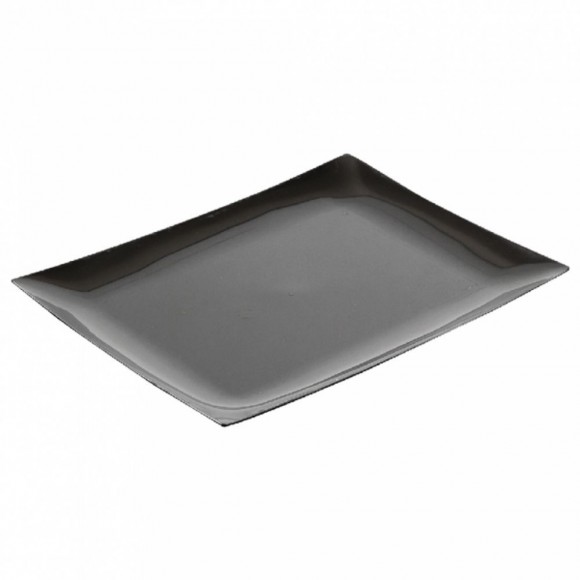 Тарелка прямоугольная 17,7*14,3 см черный пластик, уп/10 шт, Garcia de PouИспания, RIC - 81210996