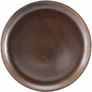 Тарелка «Рустик коппер» мелкая;фарфор;D=27,5см;коричнев.,красный COM- 3010674