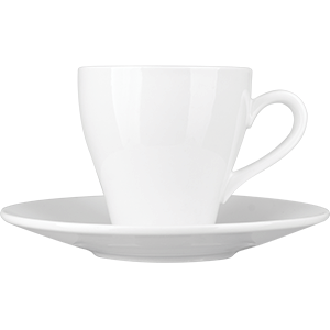 Чайная пара «Кунстверк»;фарфор;250мл;D=90/167мм;белый COM- 3140974
