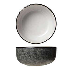 Салатник «Сиель блан»;керамика;300мл;D=11,H=5см;белый,черный COM- 03041375