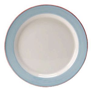 Тарелка «Рио Блю» мелкая;фарфор;D=16,5см;белый,синий COM- 3010178