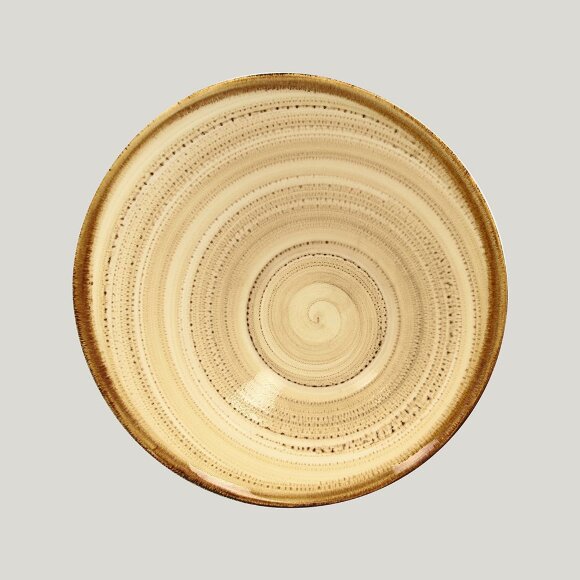 Ассиметричная тарелка RAK Porcelain Twirl Beach 650 мл, 22*9 см, RIC - 81220506