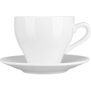 Чайная пара «Кунстверк»;фарфор;200мл;D=85/137,H=80мм;белый COM- 3140973