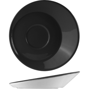 Блюдце «Даск шиир»;фарфор;D=153,H=36мм;черный,белый COM- 3020198