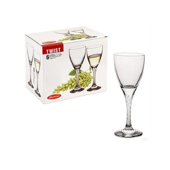 Набор 6-ти фужеров вино 180сс/4, Twist, MRP - 44362