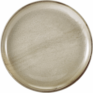 Тарелка «Терра Грей» мелкая;фарфор;D=27,5см;серый COM- 3010775