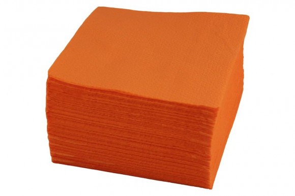 Набор салфеток, 33*33см оранжевые 1-сл 300л/уп /9/, (9 ШТ в упаковке), MAG - 58143