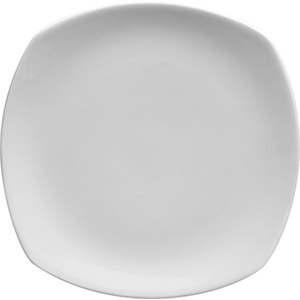 Тарелка мелкая квадратная «Гамма»;фарфор;,L=19,B=19см;белый COM- 03013506