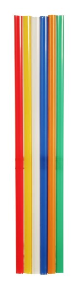 Трубочки кокт. 1,0*25 см.  250 шт/уп. прямые цветные Микс XL /1/12/, MAG - 57600