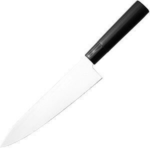 Нож кухонный «Шеф»;сталь нерж.,дерево;,L=33/20см;металлич.,черный COM- 4072465