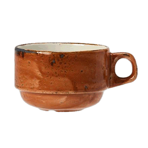 Чашка чайная «Крафт Терракота»;фарфор;200мл;D=8,H=6см;терракот,коричный COM- 3140747