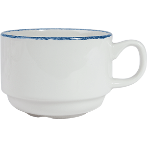 Чашка чайная «Блю Дэппл»;фарфор;170мл;D=75,H=60мм;белый,синий COM- 3140946