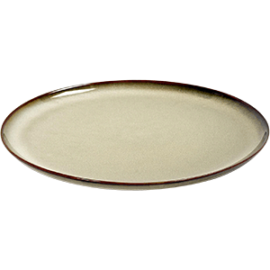 Тарелка;керамика;D=22см;серый COM- 3012386