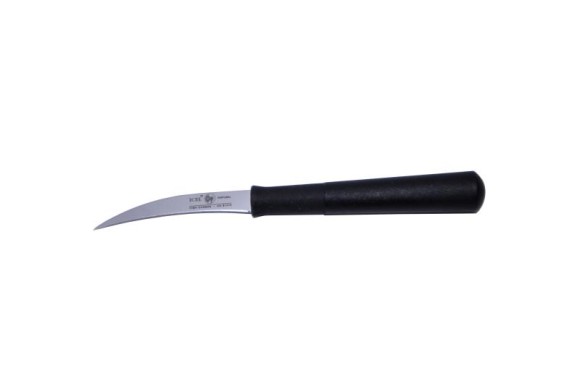 Нож для чистки овощей 60/160 мм. изогнутый. черный TALHO Icel /1/