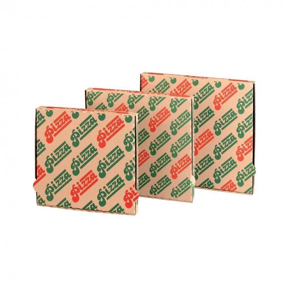 Коробка для пиццы белая, 40*40*3,5 см, гофрированный картон, 100 шт/уп, Garcia de Pou, RIC - 81210231