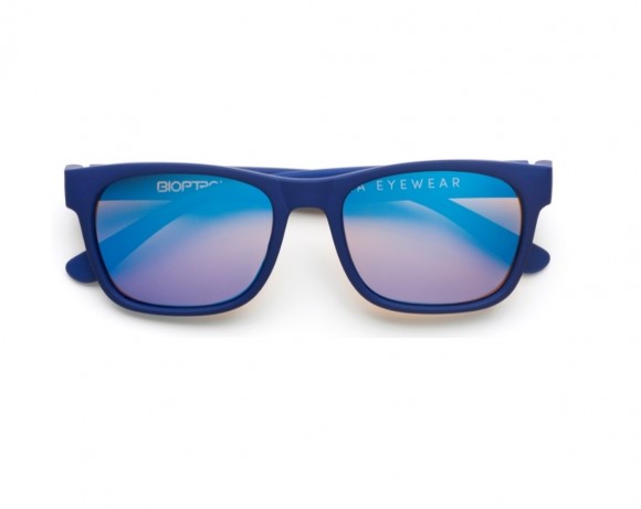 Детские зеркальные фуллереновые очки Tesla HyperLight, синие