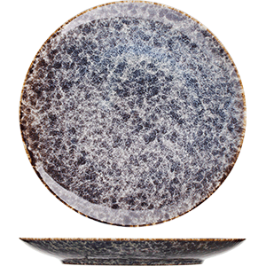 Тарелка «Стоун»;фарфор;D=254,H=30мм;сине-серый COM- 3010770