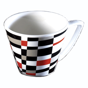 Чашка чайная «Шиир Зинг»;фарфор;228мл;D=85,H=85мм;разноцветн.,белый COM- 3140371