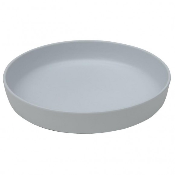 Тарелка с бортом 20,4*4,3 см White пластик меламин , RIC - 81290090