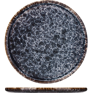 Тарелка «Стоун»;фарфор;D=267,H=15мм;сине-серый COM- 3012855