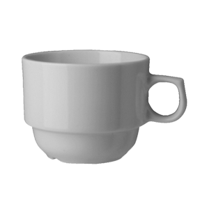 Чашка чайная «Прага»;фарфор;190мл;D=80,H=65мм;белый COM- 3140305