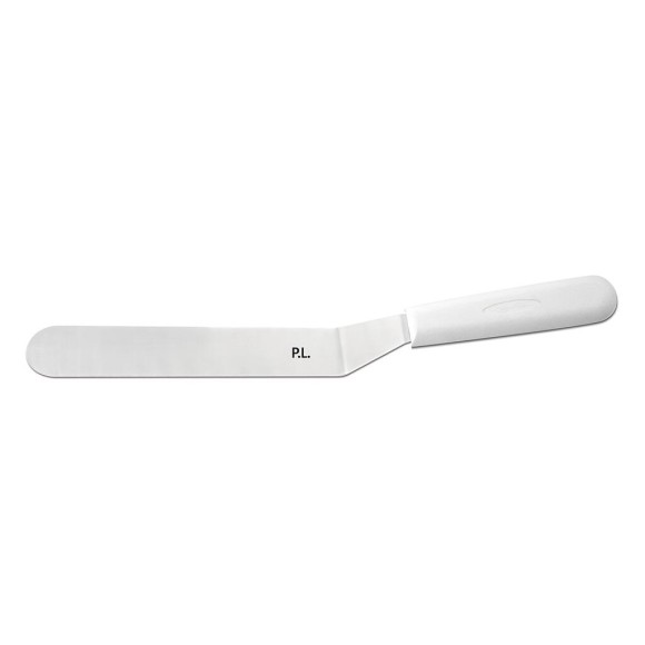 Лопатка кондитерская 15,5*3 см изогнутая нерж. с пласт. ручкой черная P.L. - Proff Chef Line, RIC - 81279042