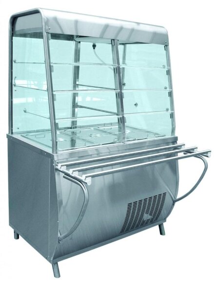 Прилавок-витрина холодильный ПВВ(Н)-70Т-С-НШ ЧТТ, MAG - 33163