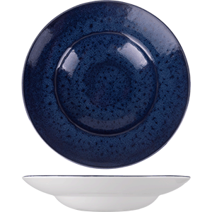 Тарелка для пасты «Везувиус Ляпис»;фарфор;320мл;синий COM- 3013070