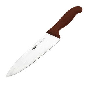 Нож поварской;пластик,сталь нерж.;,L=23/36,B=3см;коричнев.,металлич. COM- 4071821