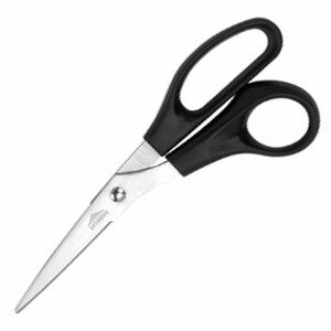 Ножницы кухонные;сталь,пластик;,L=210/10,B=25мм;черный,металлич. COM- 04070704